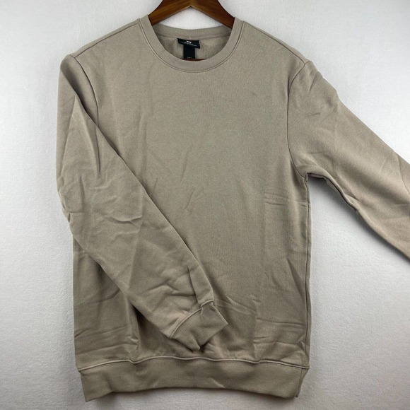 H&M Other - H&M Relaxed Fit Beige Sweatshirt Sz S NWT